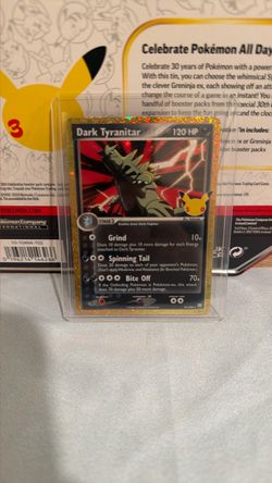Dark Tyranitar Pokémon Card 19/109 Holo Rare