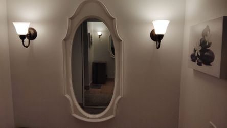 Heavy Solid Wood Mirror