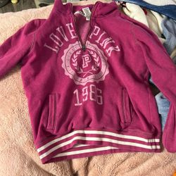 Pink hoodie Zip Up