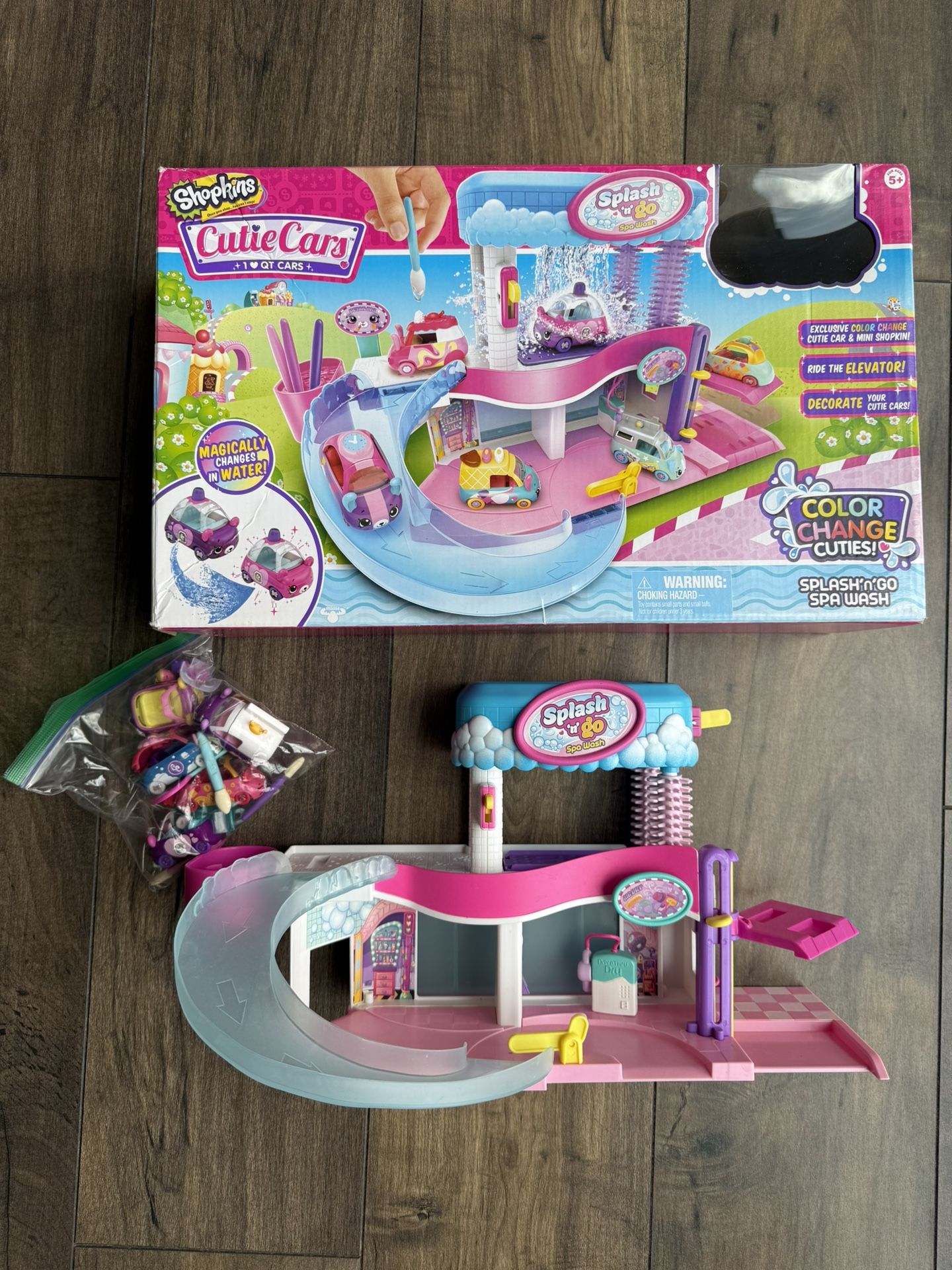 Shopkins Splash'n'go Spa Wash + Extra Cars