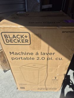 New Black and Decker washing machine