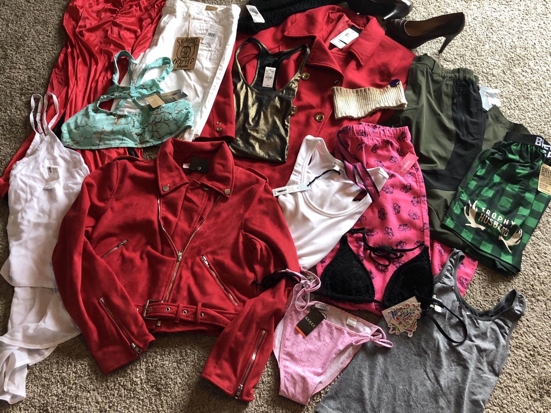 NEW w/tags Clothing Lot of 17 Gucci & more ~ Great 4 resell