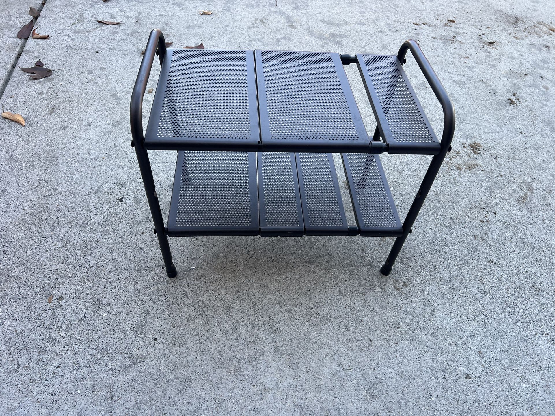 Expandable, Under Sink Storage Shelf