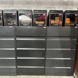 OFFICE/HOME FILE CABINET 5 DRAWERS LATERAL FILE LP