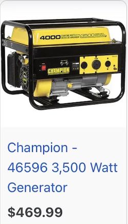 Champion generator
