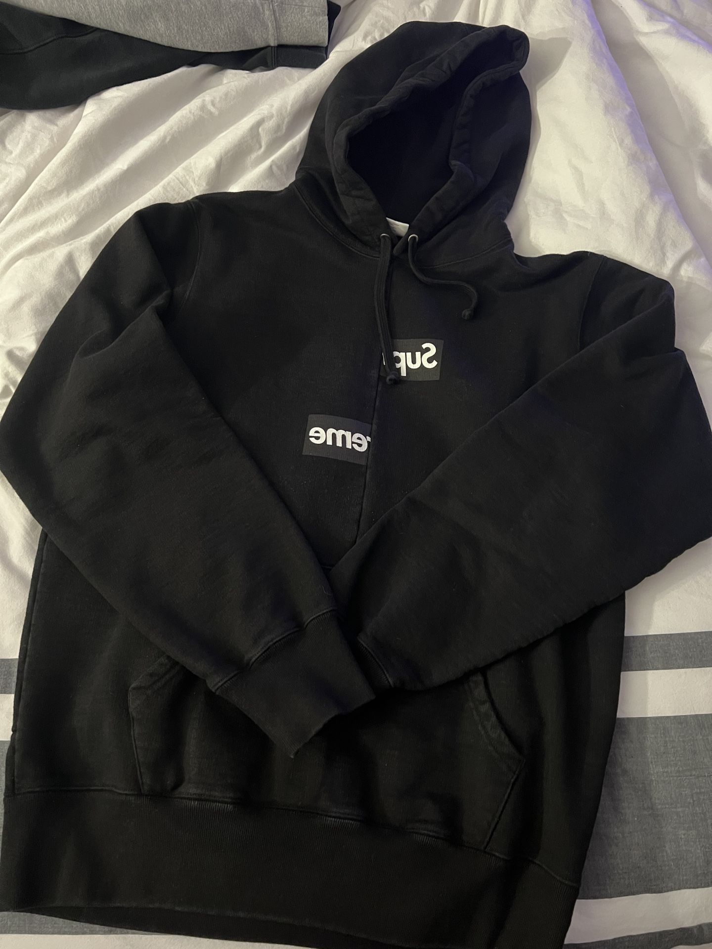 Supreme CDG Split Box Logo Hoodie (Size M)