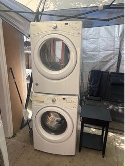 Whirlpool duet stackable washer and gas dryer