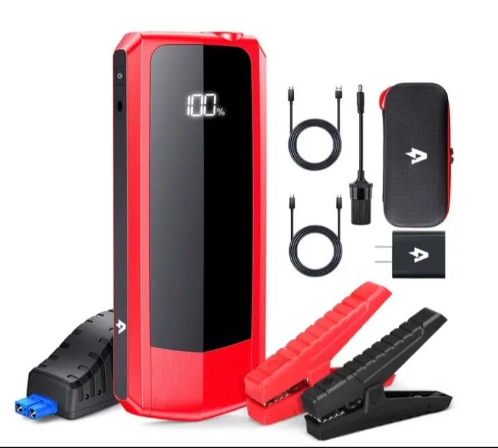 Audew Powerful 2000A Car Jump Starter, 20000mAh Battery Pack.