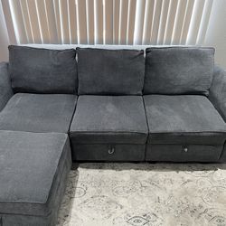 Couch With Storage And Ottoman 