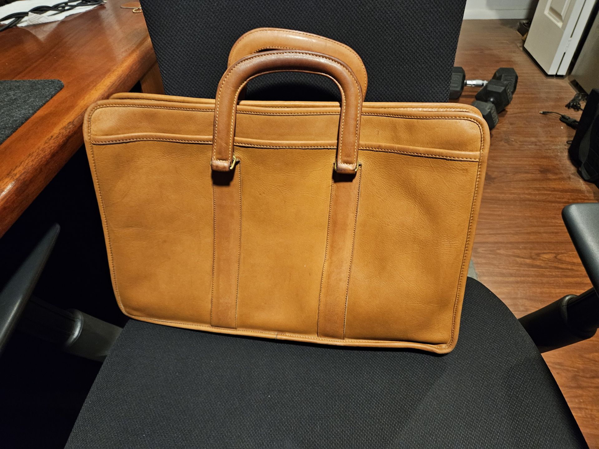 1980's Coach Leather Briefcase