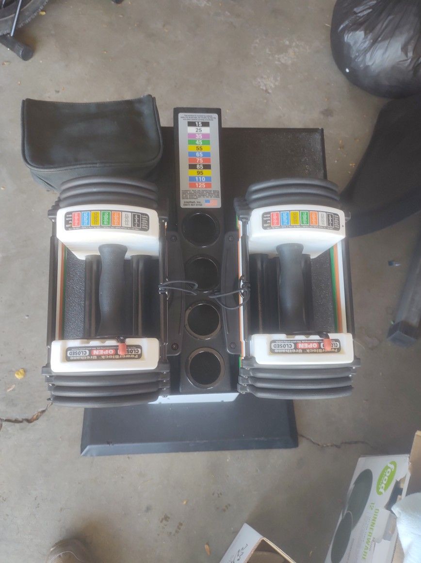 Powerblock Dumbbells With Stand