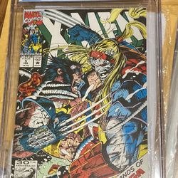 X-Men #5 CGC 9.0 Graded Marvel Comics Jim Lee Art Wolverine Omega Red Maverick