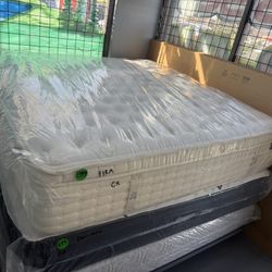 CALIFORNIA KING SIZE NATURAL COLLECTION (FIRM) EUROTOP MATTRESS & BOX SPRINGS BED SET