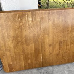 Heavy Wood Table With 6 Chairs