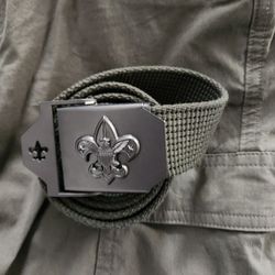 Boy SCOUT Uniform Size 12 Pants, YXL Shirt And Belt