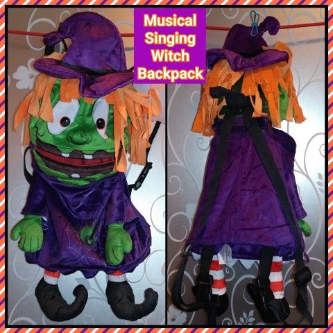 NEW TALKING & SINGING ANIMATED HALLOWEEN BACKPACK