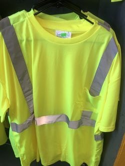 High Visibility Short Sleeve With Reflective Tape