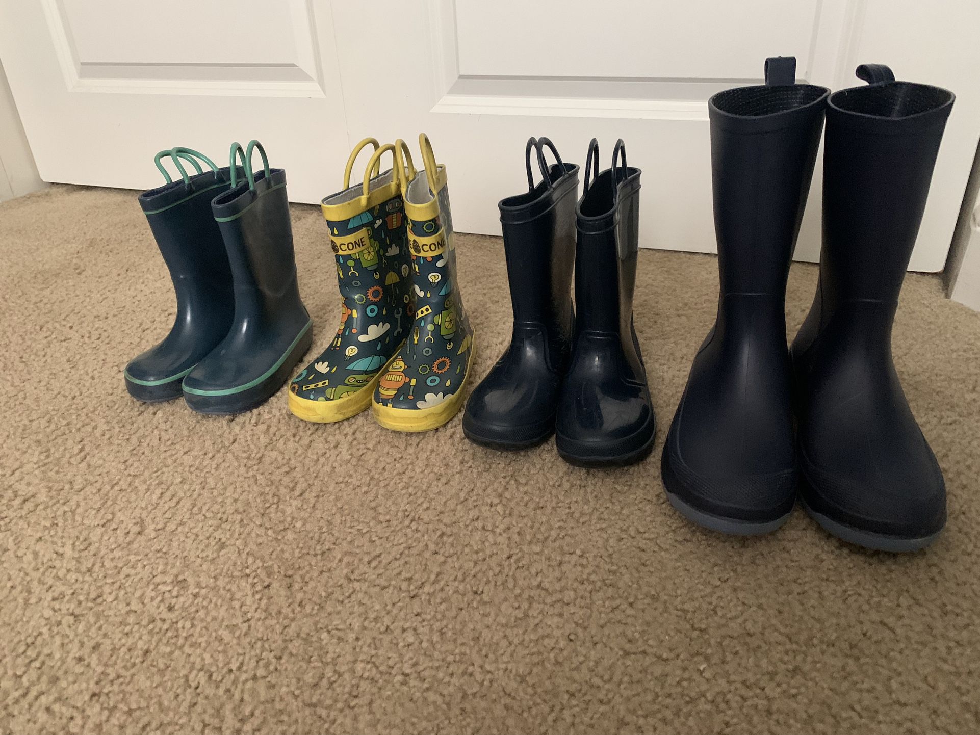 Kids Rain Boots Sizes Differ Size 7T 9t 4 Youth