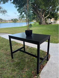 Great price! Solid Wood Counter-Height Table – Modern Black Finish