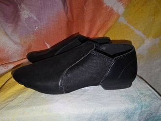 Black Slip-On Jazz Dance Shoes 3Ml Black