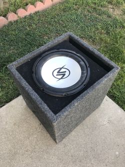 Lighting Car Subwoofer w/ box and Amp