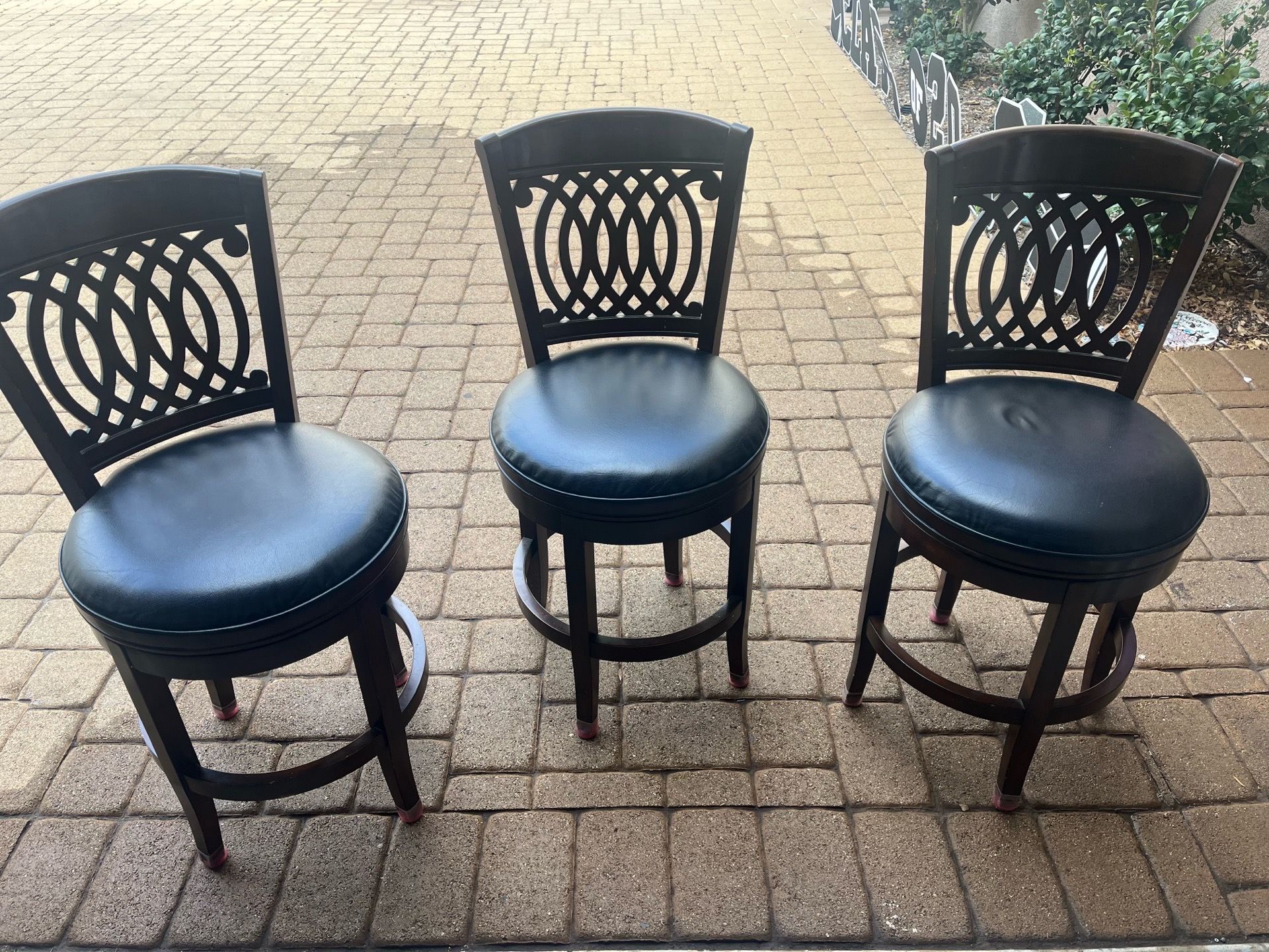 Three bar stools