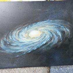 Painted Galaxy Canvas Art