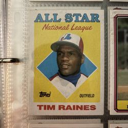 1987 Tim Raines All Star National League Leaders ‘Batting Average’ baseball card #baseball #80sbaseball