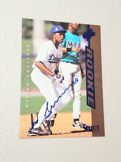 1997 Select Wilton Guerrero RC #140 Rookie Auto On Card Autograph Mint Dodgers
