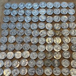 Silver Washington Quarters At Below Spot Pre 1964 .900 Silver