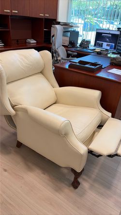 Leather recliner
