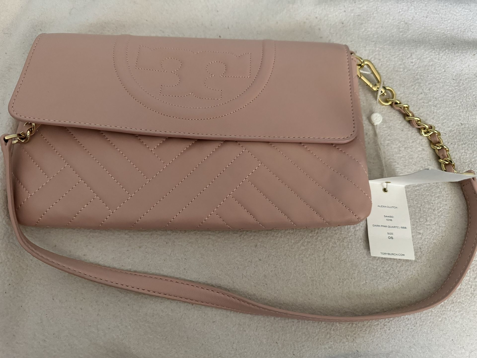 Tory Burch Pink Clutch $150 OBO