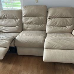 Free Power Reclining Sofa 3 Seats. Manual Reclining Sofa 2 Seats.   