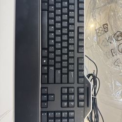 dell keyboard ergonomic USB Wired New