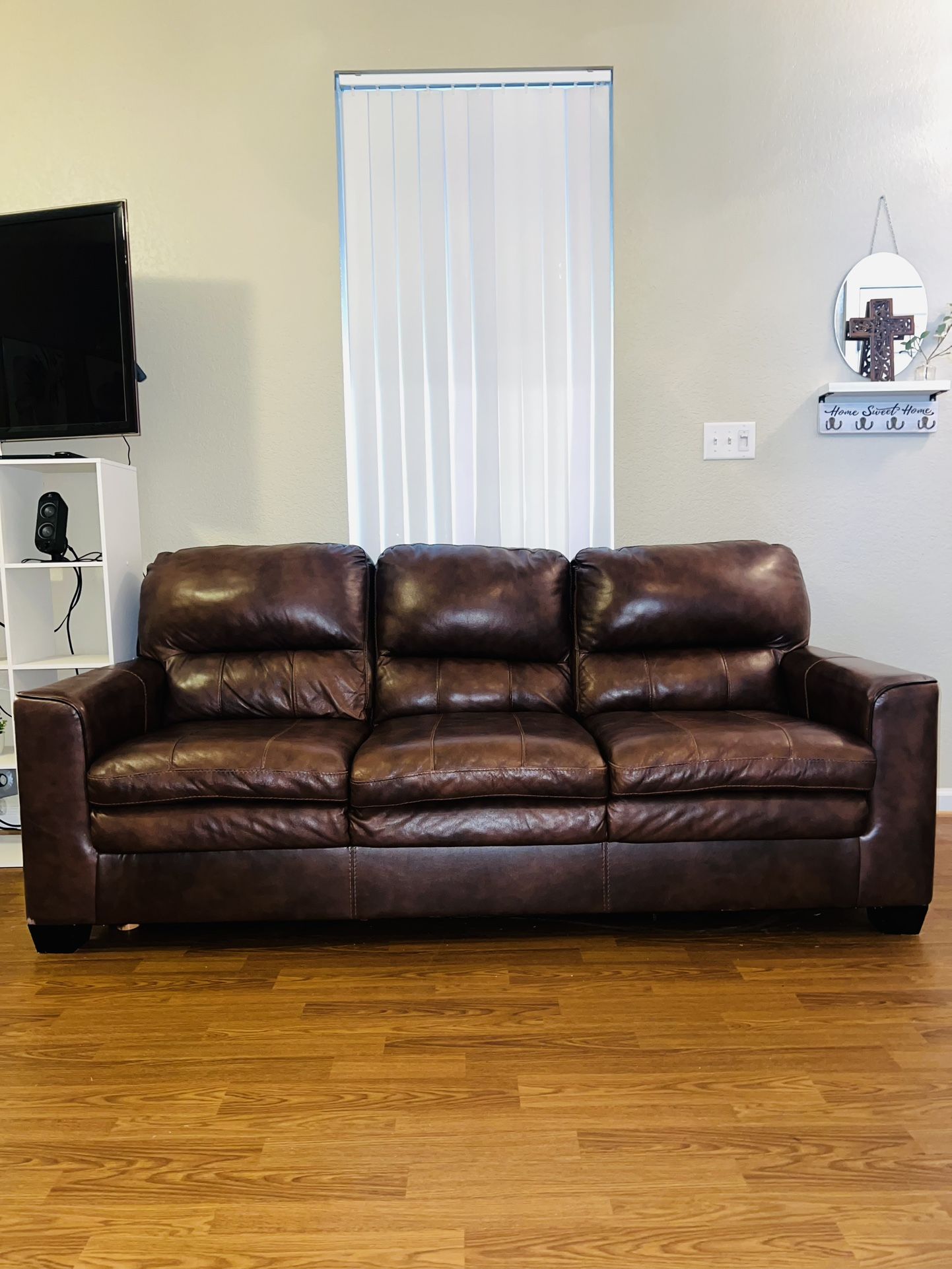 Italian Leather Couch For Sale
