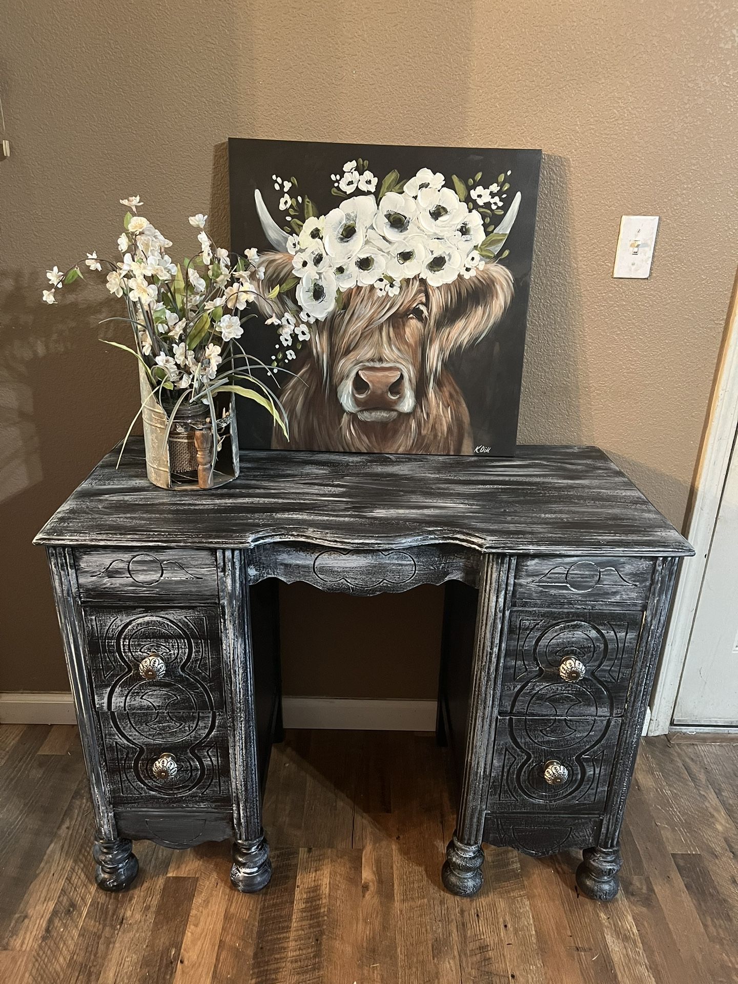 Beautiful Perfectly Imperfect Refurbished Desk   Please READ Post Below 