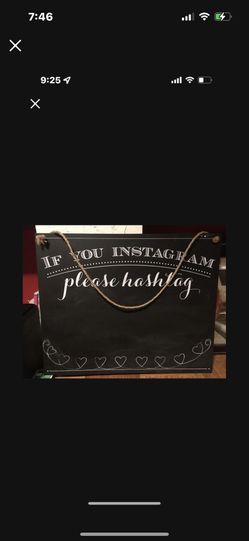 Wedding Hashtag Sign