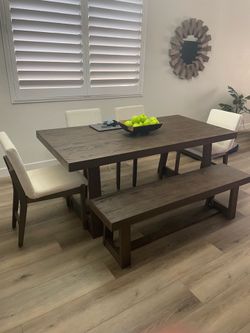 Dining table & Chairs and Counter height Barstools