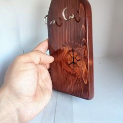 Wooden  Key Hanger Holder Wall Mount Home Decor