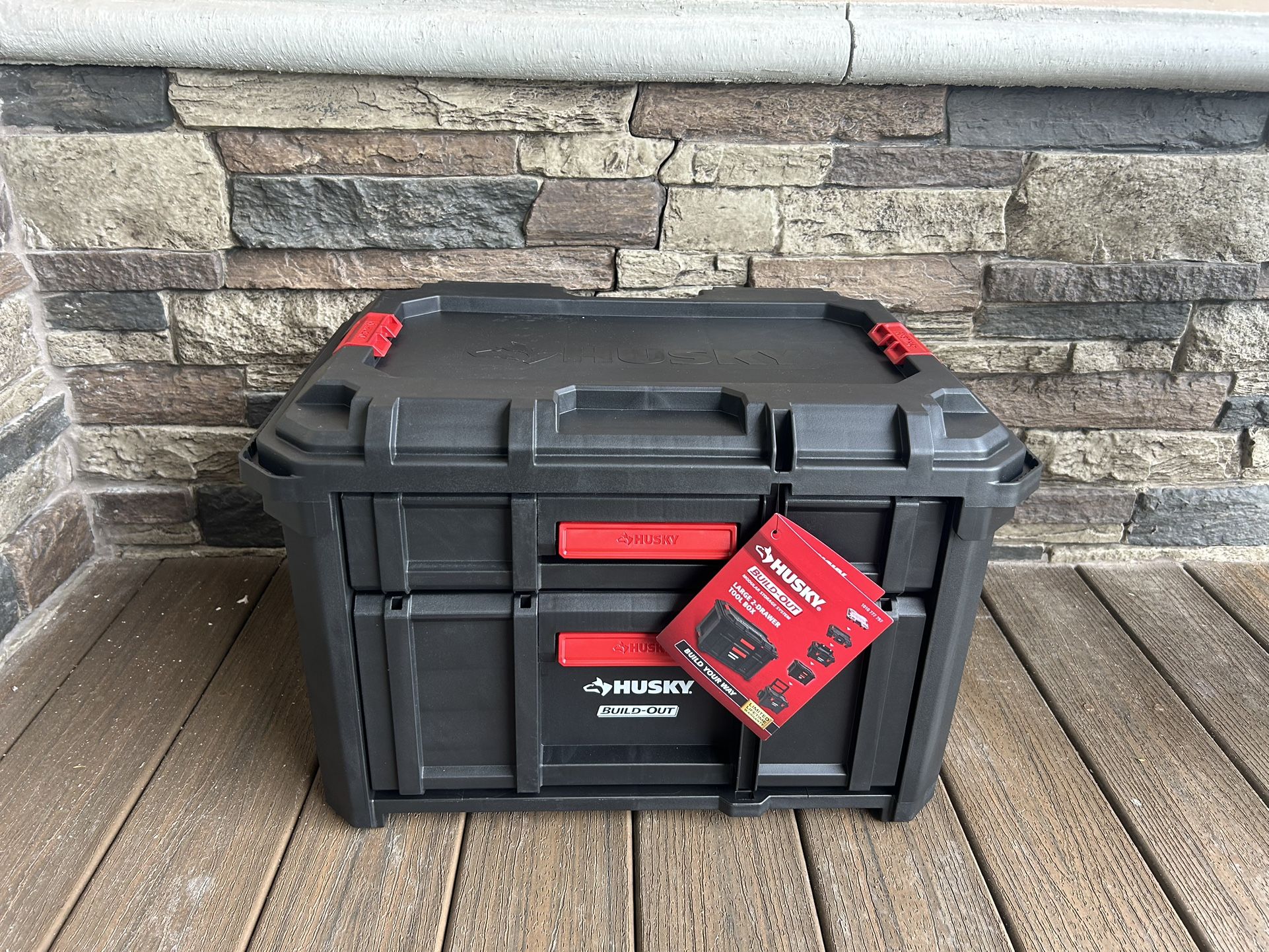 Husky Build-Out 22 in. Modular Tool Storage 2-Drawer Tool Box