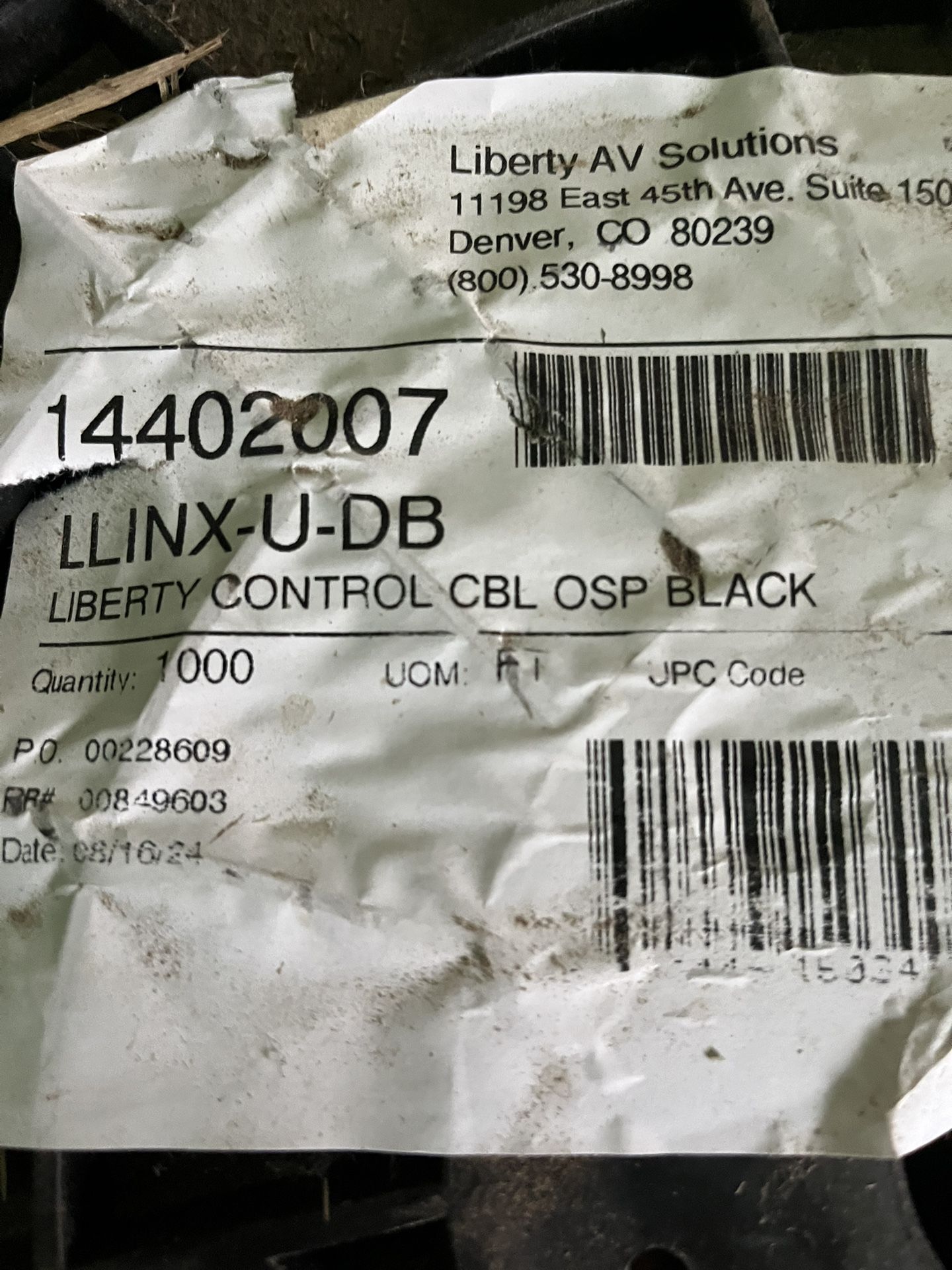 Liberty Control cable 