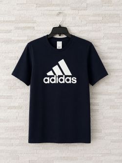 Adidas Logo T-Shirt – Dark Blue – Size M