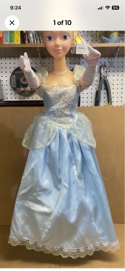 My Size Talking Cinderella Doll by Disney 38” Collectible Rare Works Great!