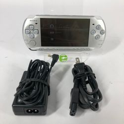 Sony Playstation Portable PSP PCH-3000 Handheld Game System Silver