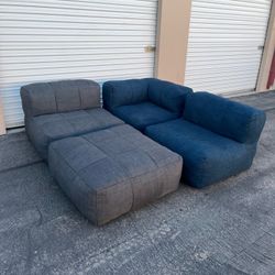 Modular Bean Bag Couch Set ( Can Deliver For $10 )