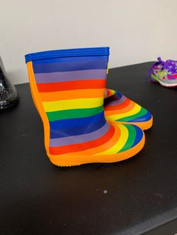 Girls Rainbow Hunter Boots