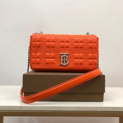 Burberry Lola Check Quilted Lambskin Shoulder Bag 