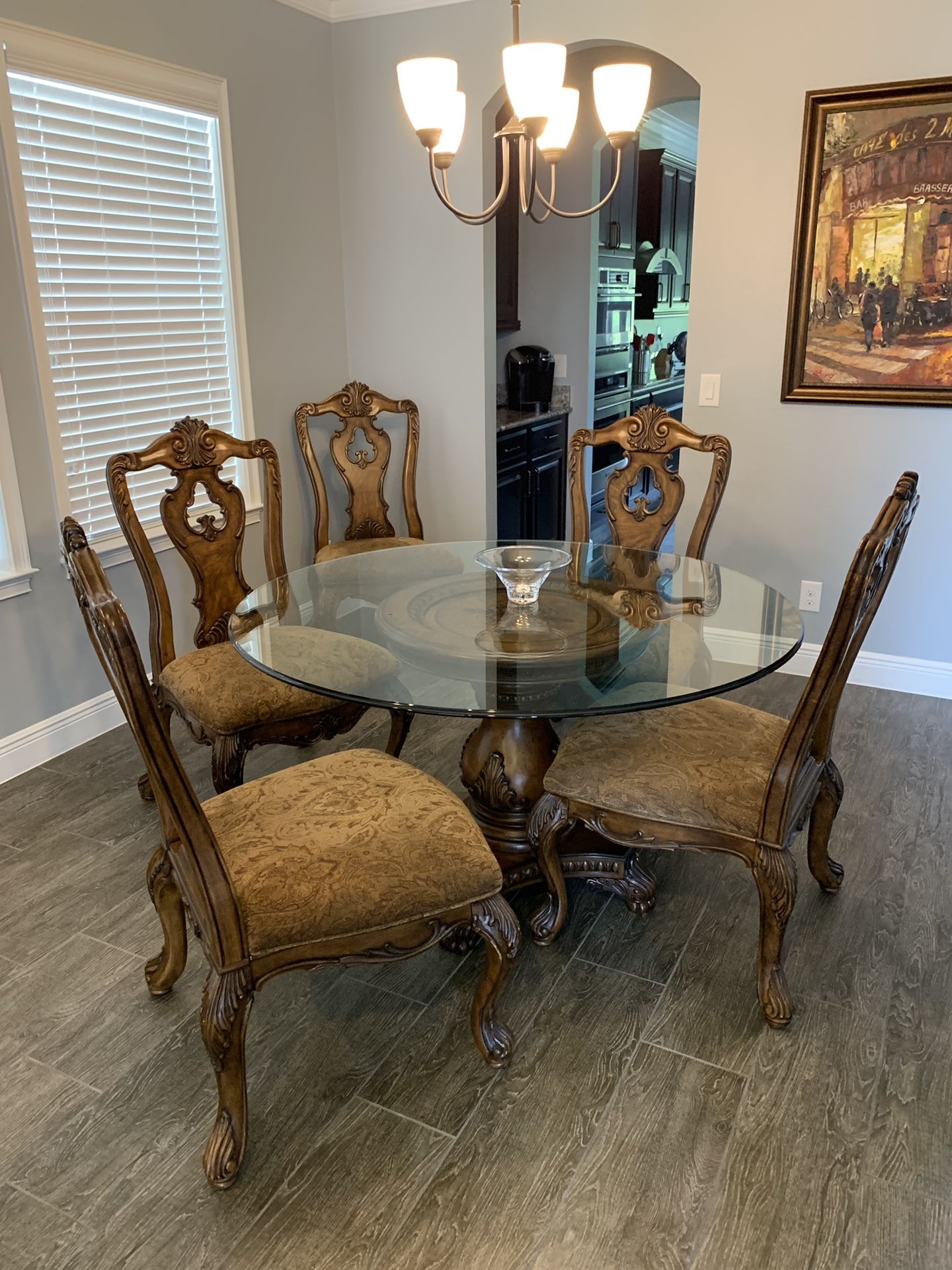 Villa Clare Dining Room Table and Server/Sideboard