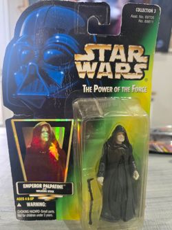 Kenner Star Wars: Power of the Force Green Card Emperor Palpatine Action Figure