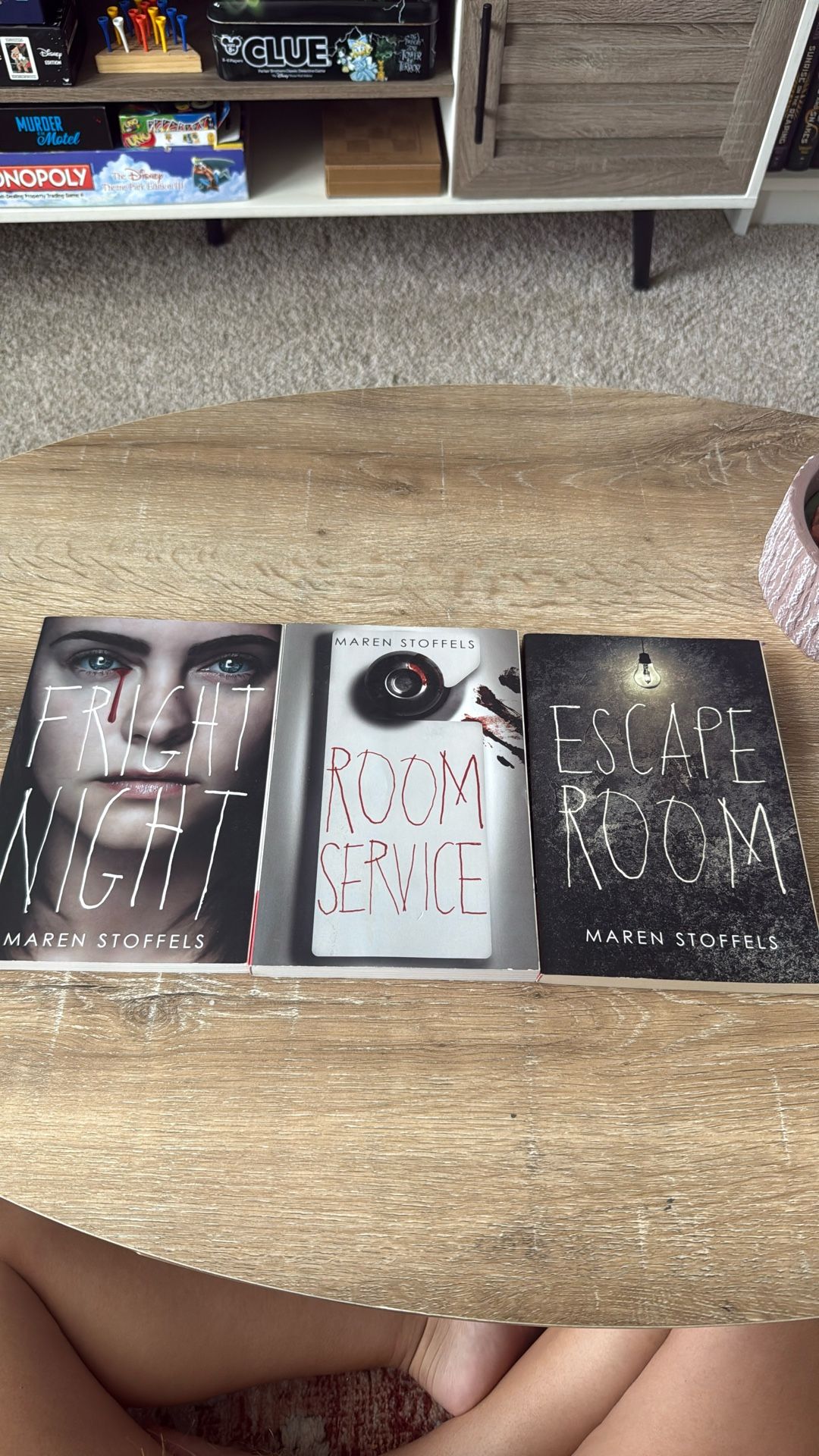 3 books! Fright Night, Room Service and Escape Room by Maren Stoffels